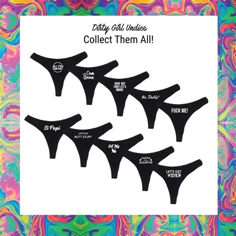 Buy Dirty Girl Undies All You Can Eat Women's High Rise Sexy Thong ...