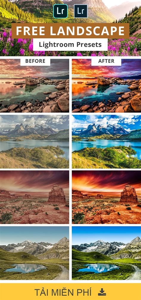 Majestic Landscape Lightroom Presets |Landscape Presets for Lightroom