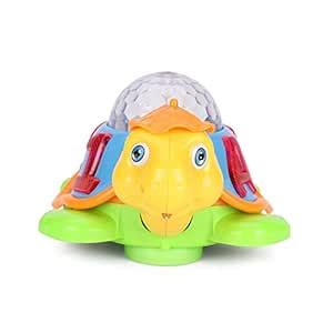 Happy Turtle Musical Bump & Go Happy Turtle with 3D Disco Light toy for ...