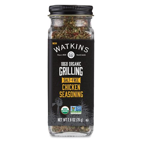 Watkins 1868 Organic Grilling Salt-Free Chicken Seasoning