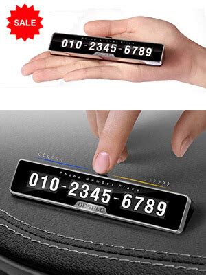 Mobile Number Parking Card For Cars