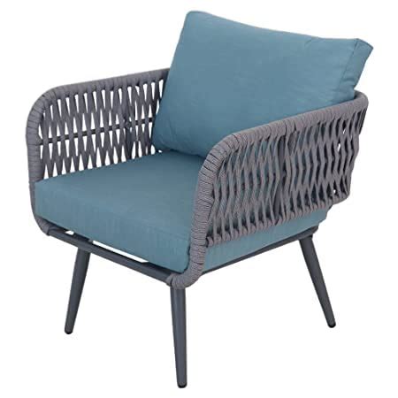 Buy 4 Seater outdoor weaving rope patio furniture set at Best Price in ...