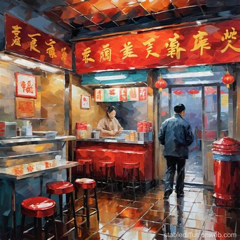Stormy Night in Chinese Takeaway | Stable Diffusion Online