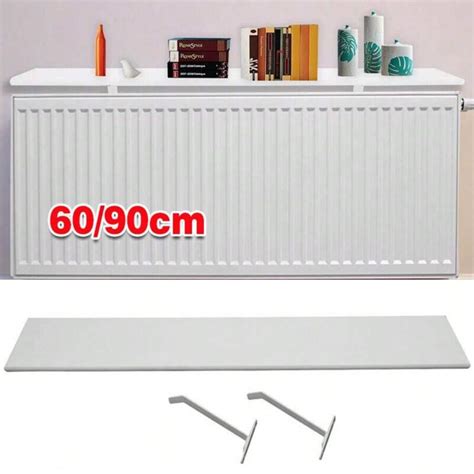 New Round Radiator Shelves Shelf 60cm/90cm/120cm MDF Included Brackets ...
