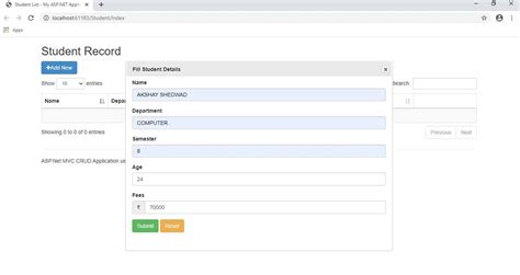 Image result for Crud Using jQuery Ajax in ASP.NET MVC
