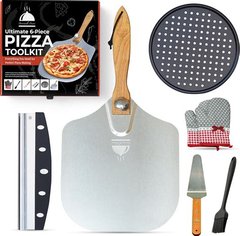 6pc Pizza Oven Accessories Set -12x14 Pizza Peel, 12 Nepal | Ubuy