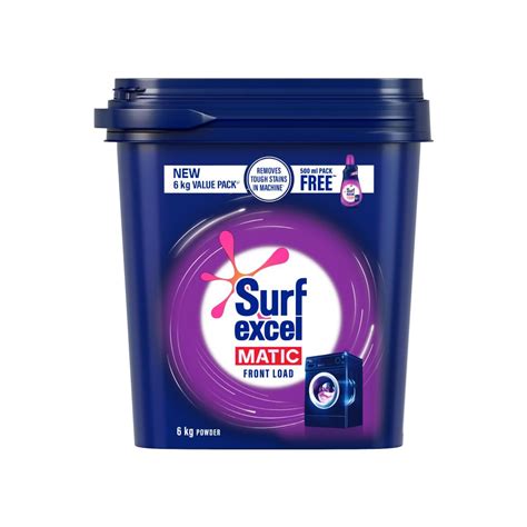 Surf Excel Matic Powder Front Load 6kg +500ml liquid : Amazon.in ...