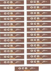 Rolling Paper Brown OCB King Size 33 Sheets (Pack Of 25) Booklets ...