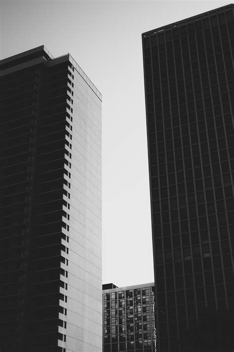 Download wallpaper 4000x6000 buildings, skyscrapers, bw, architecture ...