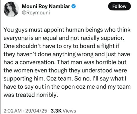 'Is this racism?': Mouni Roy slams British Airways staff for being rude ...