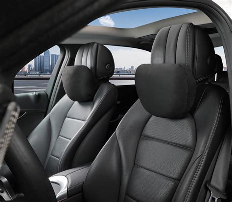 POKSRI 2pcs Car Neck Pillow for headrests,Support Drive Seats Head cushion Pillows,Superfiber ...