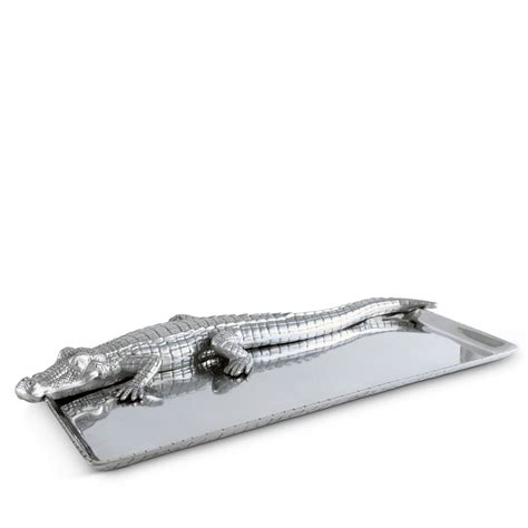 Arthur Court Alligator Tray - 9 x 20 - The Pink Daisy