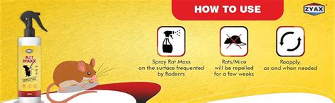 ZYAX Rat Maxx Repellent Spray 250ml, Non-toxic powerful formula to ...