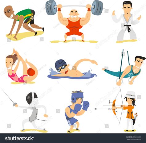 Olympic Sports Cartoon 的图像结果