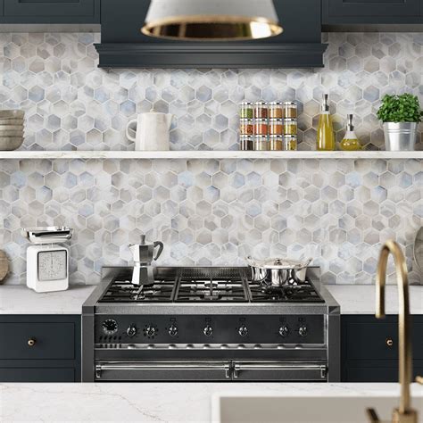 Hexagon Backsplash Tile