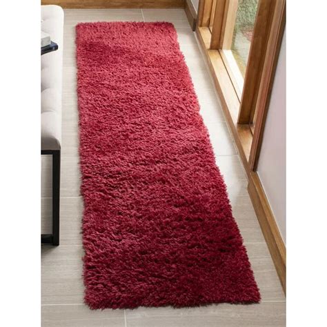Buy Premsons Antiskid Pro Fur Runner Mat for Home Decor - Burgundy Online