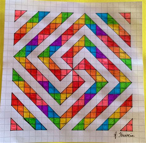 Geometric Drawing on Graph Paper