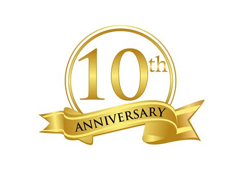10th Anniversary Celebration Logo Vector Graphic by DEEMKA STUDIO ...
