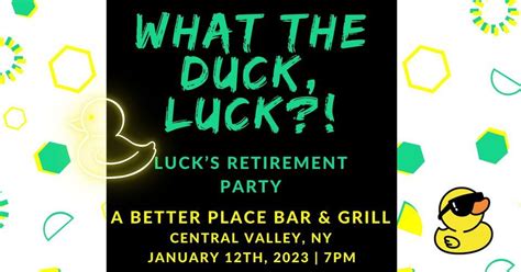 So Long and Thanks for all the Luck, A Better Place Bar & Grill, Inc ...
