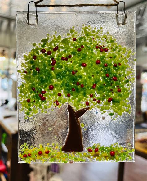 Make a Fused Glass Spring Trees Sun Catcher with Wayne Manning, 129 ...