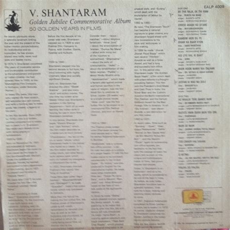 V. Shantaram - Golden Jubilee Commemorative Album (Vinyl) | MusicCircle