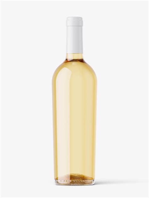 White wine bottle mockup - Mockups Design