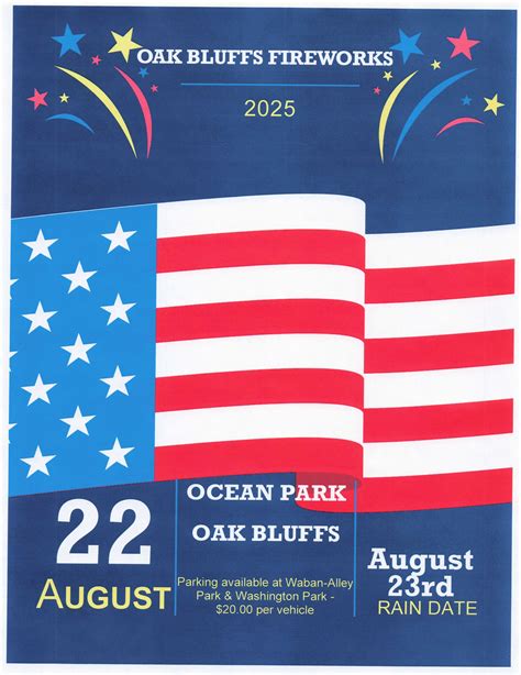 News Flash • 2026 Oak Bluffs Fireworks