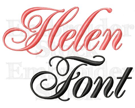 Cursive Embroidery Font Design Embroidery Monogram Font Design ...