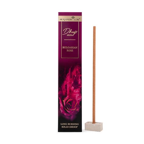 Bulgarian Rose Premium Long Dhoop - Bamboo less – Sugandh Lok