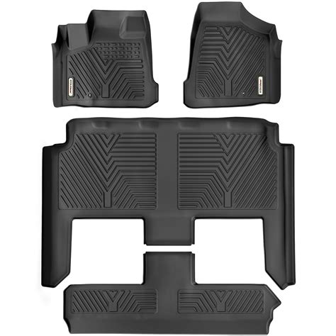 Smartliner SA0043-B0044-P Custom Fit 3 Row Floor Mats Liner Set with ...