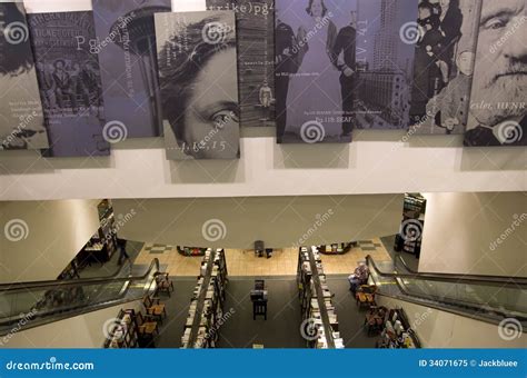 Bookstore editorial image. Image of books, escalator - 34071675