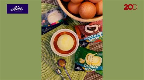 Cara Mudah buat Creme Brule dengan Aice Mochi Durian