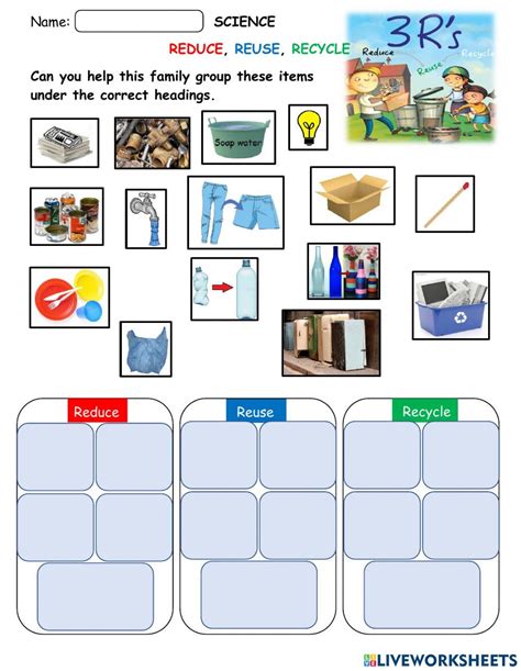 Reduce Reuse/Recycle Worksheet 的图像结果