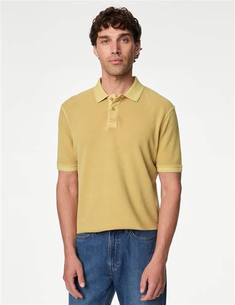 Men’s Yellow Polo Shirts at M&S