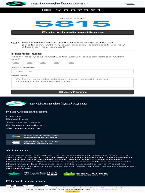 Image result for Ford Connect Radio Code