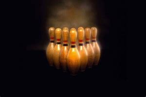 Bowling Game Pins Paper Print - Sports, Abstract posters in India - Buy ...