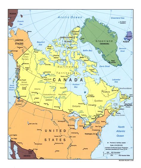 Map Major Cities In Canada Vector Map Of Canada With Capital And Major