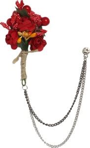 Adorn Flower Bouquet Chain Brooch For Men Brooch Price in India - Buy ...