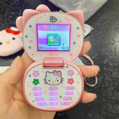 Flip Phone Kawaii Hello Kitty | Hello Kitty Cute Flip Phones - New ...