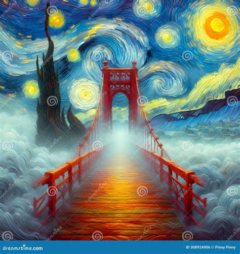 The Golden Gate Bridge in Fog, Disappears into a Swirling Sea of Van ...