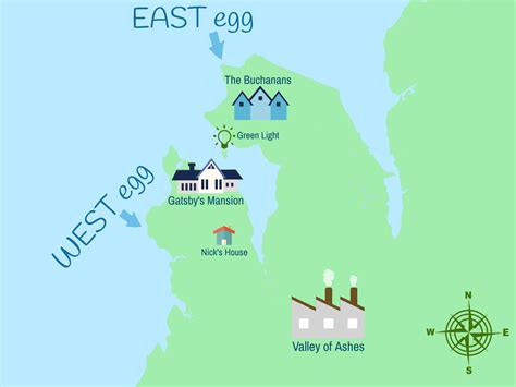 Map Of Great Gatsby