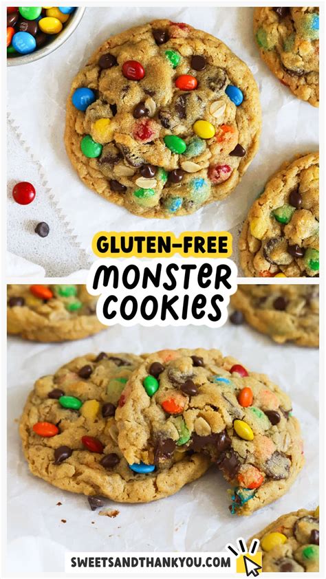EASY Gluten-Free Monster Cookies (Soft & Chewy!)