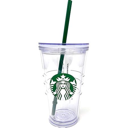 Buy Starbucks Acrylic Cold Cup Venti Tumbler Traveler with Green Straw ...