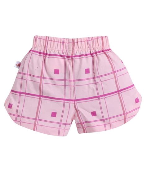 Buy BUMZEE Sky Blue & Yellow Girls Shorts Pack of 4 Age - 3-6 Months ...