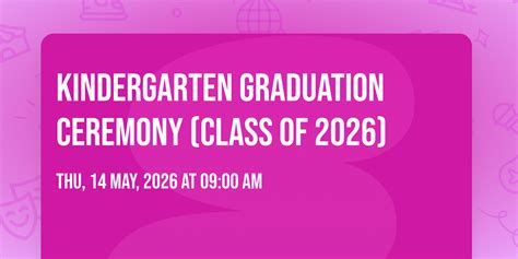 Kindergarten Graduation Ceremony (Class of 2026) , Beaconhouse School ...