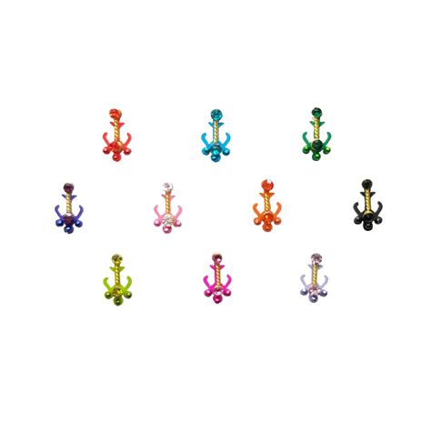 Comet Busters Indian Multicolor Bindi (10mm) (BIN183)