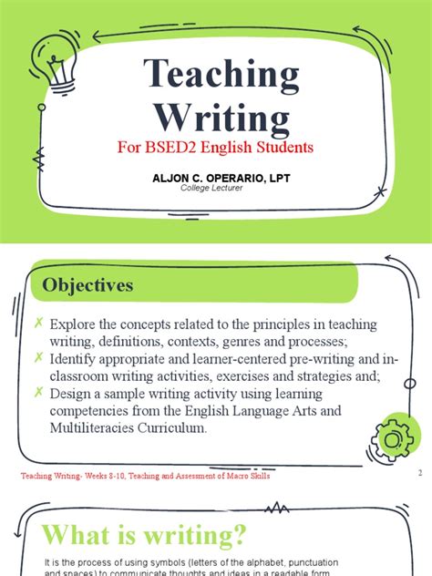 Image result for How to Teach a Writing Lesson