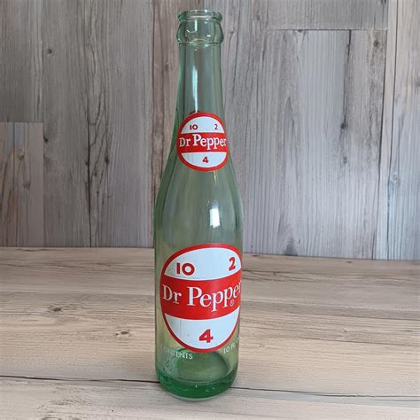 Vintage Dr Pepper Glass Bottle Collectible Item - Etsy
