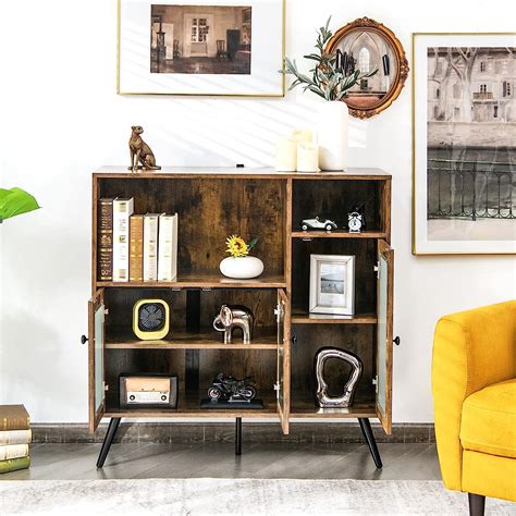 Buy PETSITE Kitchen Accent Sideboard Buffet Storage Cabinet, Wood ...