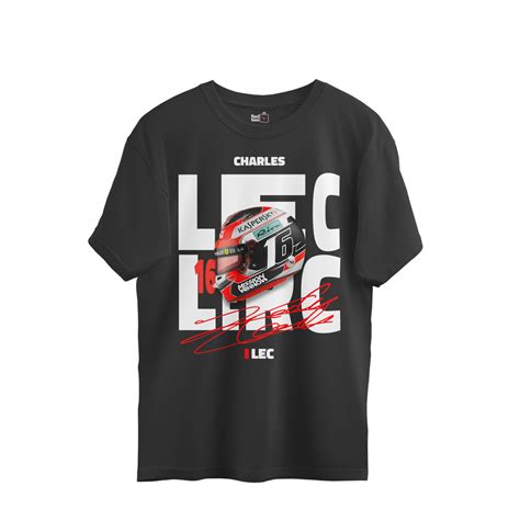 Charles Leclerc Helmet Graphic Oversized Tee - Redravenstore – Red Raven